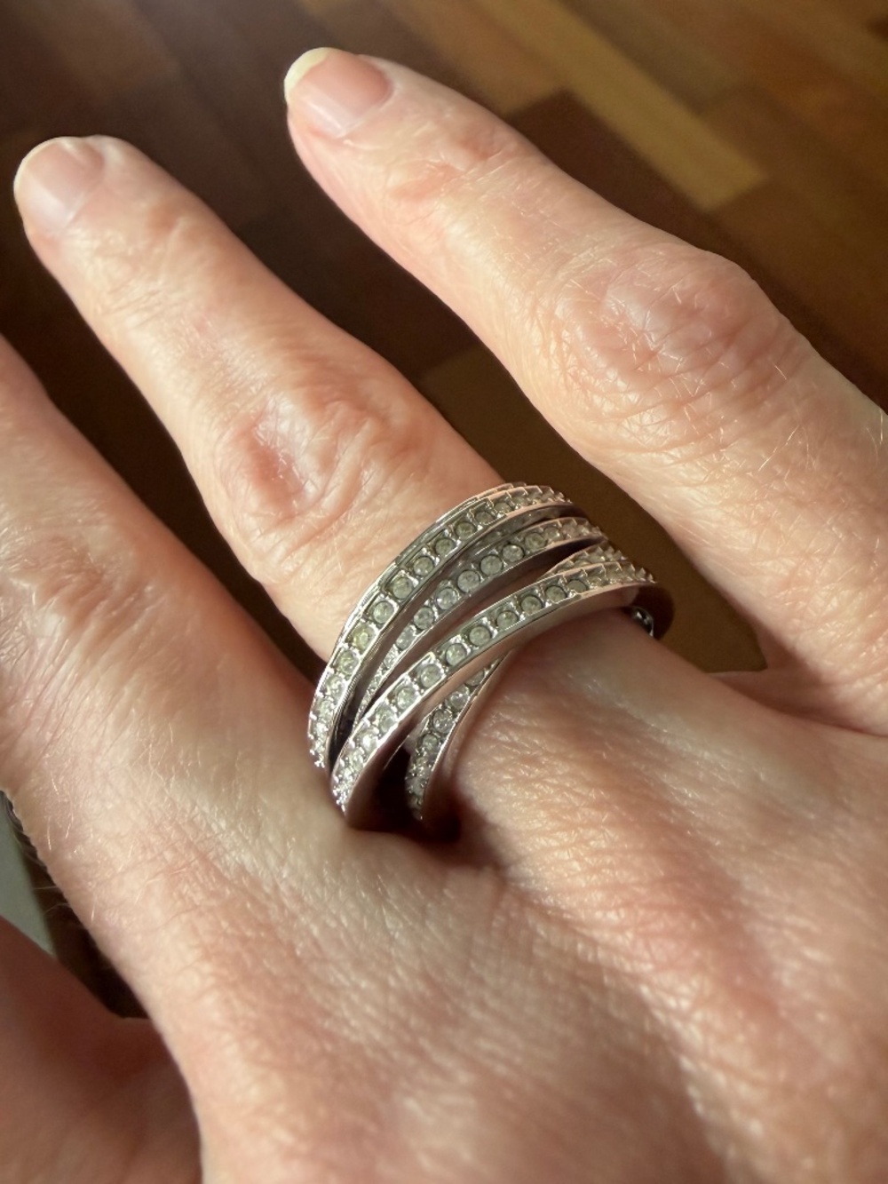 ✨Swarovski Multi-Band Crystal Ring | Statement Ring | Size 5